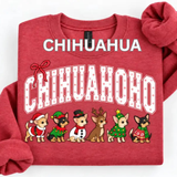 Merry Dogmas Holly Christmas Dog Breed Sweatshirt – Vintage Santa Dog Lover Crewneck