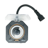 Woods 50124WD Outdoor 24Hour Heavy Duty Mechanical Timer; 3/4Hp; 2 Grounded Outlets; Black