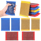 6 Pack Steel Wool Scrubber Sponges,Heavy Duty Stainless Steel Scouring Pads