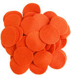 Playfully Ever After Pumpkin Orange Craft Felt Circles (1 Inch 100pc)