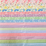 7Pcs 20 x 20 Cotton Fabric DIY Making Supplies Quilting Patchwork Fabric Fat Quarter Bundles DIY for Quilting Cotton Patchwork C