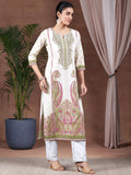 Libas Women'S Crepe Regular Kurta (29254_Beige Beige Xs