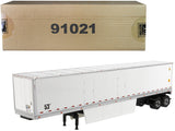 53 Dry Cargo Van Trailer White Transport Series 1/50 Diecast Model by Diecast Masters