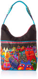 Laurel Burch Medium Scoop Tote Zipper Top 14X3.5X12.25Fantasticats, Multicolor