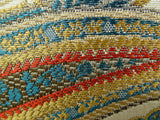 Plutus Brands Plutus Paisley Cove Handmade Throw Pillow, 22 X 22, Cream/Red/Blue