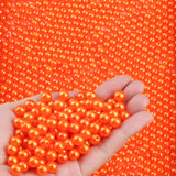 XIANNVXI Yellow Pearl Beads for Jewelry Making 500Pcs 8mm Round Pearl Yellow Beads with Hole for Crafs Bracelets Necklace Making