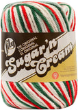 Lily Sugar N Cream The Original Ombre Yarn, 2oz, Gauge 4 Medium, 100% Cotton, Mistletoe Machine Wash & Dry