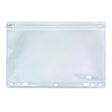 ADVANTUS ZipAll Pocket for Ring Binders, 6 x 9.5 Inches, Frosted, SeeThrough (ANG51)