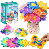 AGENTLAN Art & Craft Activity, Poke Fun Flower Bouquet Craft Kit, Fun & Easy Art Kits for Kids, DIY Garden Kids Activities, Gift