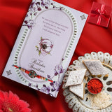 Store Indya Premium Rakhi With Greeting Card And Roli-Chawal Gift Pack For Brother, Bhai | Raksha Bandhan Traditional Rakhi Brac,Nylon,Multicolor