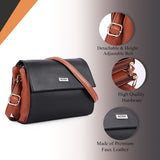 Adisa Women Girls Dual Cross Body Sling Bag (Sl5158-Bla),Black,,B0F715K7RW