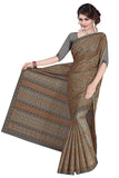 Tamaira Fashion Womens Plain Weave Pure Cotton Saree Without Blouse Piece (11027_Grey)