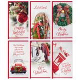 Hallmark Money and Gift Card Holder Christmas Card Assortment (36 Cards with Envelopes) Stocking, Wreath, Red Truck, Ice Skates,