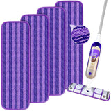 4 Pack Upgraded Reusable Mop Pads Compatible with Swiffer PowerMop, Mop Refill Pads Replacement for Swiffer Power Mop Spray Mop