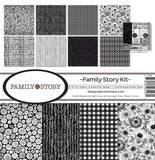 Reminisce FST200 Family Story Collection Scrapbook Kit Paper Crafts, Multi Color Palette