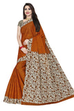 TAMAIRA FASHION Womens Plain Weave Pure Cotton Saree Without Blouse Piece (AB16_Dark Mustard)