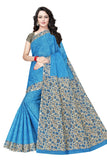 TAMAIRA FASHION Womens Plain Weave Pure Cotton Saree Without Blouse Piece (AB16_Turquiose)