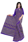 Tamaira Fashion Womens Plain Weave Pure Cotton Saree Without Blouse Piece(2336_Purple)
