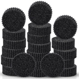 Acellegic 20 Pack Black Dish Scrub Sponges Multi Functional Temperature Sensitive Non Scratch Dish Sponge for Washing Dishes Kit