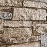 Wallwell 1.77 Inch Deep 3D Faux Stone Sample Panel Artisan Hand Painted Stacked Stone Look Piece for Color and Texture Check Gol