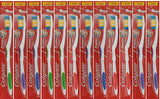 Colgate Premier Clean Bilevel Bristles Toothbrush, Firm, 12pieces