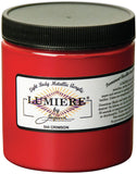 Jacquard Lumiere Fabric Color 8 oz Jar Crimson