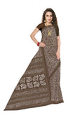 Tamaira Fashion Womens Plain Weave Pure Cotton Saree Without Blouse Piece(1654_Coffeebeige)