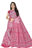 TAMAIRA FASHION Womens Plain Weave Pure Cotton Saree Without Blouse Piece (AB18_Pink)