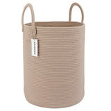 XUANGUO Cotton Rope Laundry Basket Hamper for Clothes Woven Storage Basket for Living Room Bedroom Boho Tall Rope Baskets for Bl