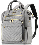 Kuosdaz Knitting Bag Backpack, Crochet Bag Tote with USB Charging Port, Yarn Storage Organizer, Christmas Gifts Crochet Lovers G