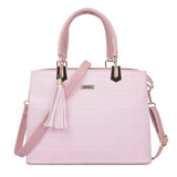 Adisa Checks Handbag Shoulder Bag For Women And Girls With Sling Belt (Ad4075-Pin) Pink,Pink,,B0D33Z46CP