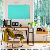 Floortex Viztex Glacier Teal Multi-Purpose Grid Glass Dry Erase Board 30 x 40
