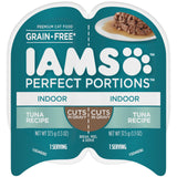 IAMS Perfect Portions Indoor Adult Wet Cat Food Cuts in Gravy Tuna Recipe, 2.6 oz. Easy Peel Twin-Pack Trays (24 Count, 48 Servi
