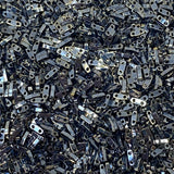 Miyuki Quarter Tila Beads - 2 Hole, 5x1.2x1.9 mm, 5 Grams Glass Beads Hematite (QTL464)