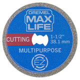 Dremel Max Life EZ545HP 112 (38.1mm) High Performance Diamond Wheel , Blue