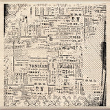 Inkadinkado Wood Stamp, News Print