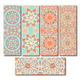 woopme Art Decorative Pattern Mandala Printed Magnetic Bookmark for Boys Girls Students Kids Book Lovers Readers Gift Magnetic P