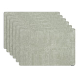 Restaurantware-Denim Mesh 17.7 x 11.8 Inch Kitchen Table Placemats, 6 Rectangle Table Placemats - Linen-Feel, Durable, Green Vin