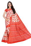 TAMAIRA FASHION Womens Plain Cotton Saree (1338_Red, Scarlet)