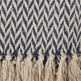 Nautical Blue Zig-Zag Throw