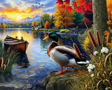 Springbok Mallard Morning Glow 1000 Piece Puzzle for Adults- Relax and Take in The Beauty of The Outdoors