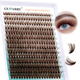 Brown Lash Clusters 280PCS Eyelash Clusters Natural Looking Individual Lash Extenison Fluffy Cluster Lashes DIY Lashes at Home b