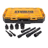 DEWALT Impact Driver Socket Adapter Set, 10Piece 3/8 & 1/2 Drive Metric (DWMT74741) , Black