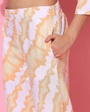 Toplot Co-Ord Kurta Set For Women Printed Straight Kurta With Plazzo (Plazzo-Pair-5137-Orange-Xxl),Orange,2,B0CGR2LP7K