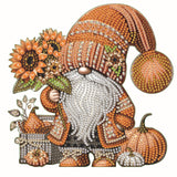 Diamond Art Kit Tabletop Ornament Fall Gnome, Special Shaped Crystal Gem Diamond Art Kits for Adults Beginners Diamond Art Desk
