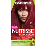 Garnier Nutrisse Ultra Color Nourishing Hair Color Creme R3 Light Intense Auburn (Packaging May Vary) Pack Of 1 -Like New