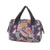 Smrcom Makeup Bag Cosmetic Bag For Women Girl Travel Makeup Bag Toilet Bag Zipper Organizer Bag Waterproof (Blue lace)