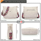 Adisa Trendy Hobo Shoulder Handbag For Women And Girls With Crossbody Sling Belt (Ad4082-Cre),Off White,,B0DXCW7JWB