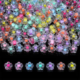 200+ pcs Candy Bulk Assorted Cute Kandi Beads for Jewelry Making, Bracelet Making Kit, Craft Supplies Charm Beads(Small Flower)