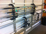 Cobra Storage Garage Door Storage Rack - 21 Black ABS Plastic Fishing Rod Holder - Ultimate Garage Organization for Fishing Gear